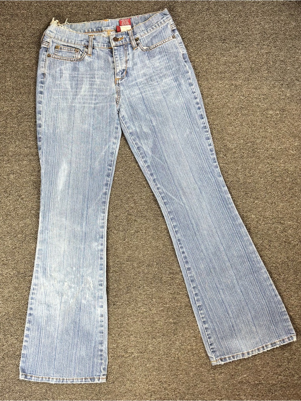Y2K Vintage Light Wash Low Rise Flare Bongo Jeans - 9 Juniors - 8.5in Rise